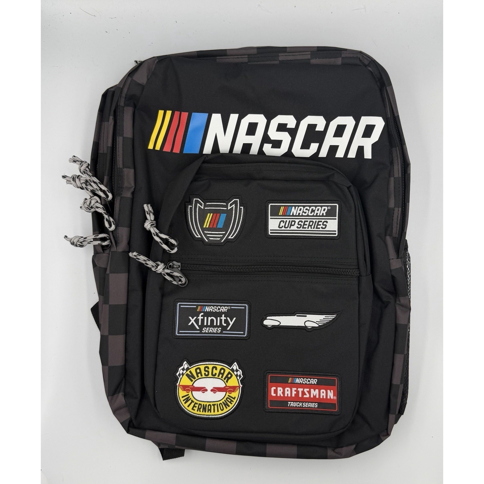 Nascar Go Racing Top Speed Patch Backpack 3 Main Compartments Padded Authentic